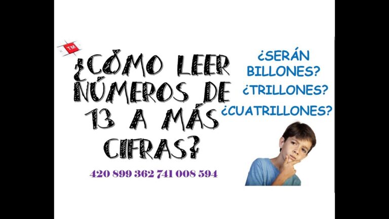 Lectura De Numeros De 13 Cifras