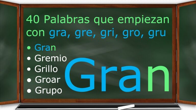 Nombres Con Gra Gre Gri Gro Gru